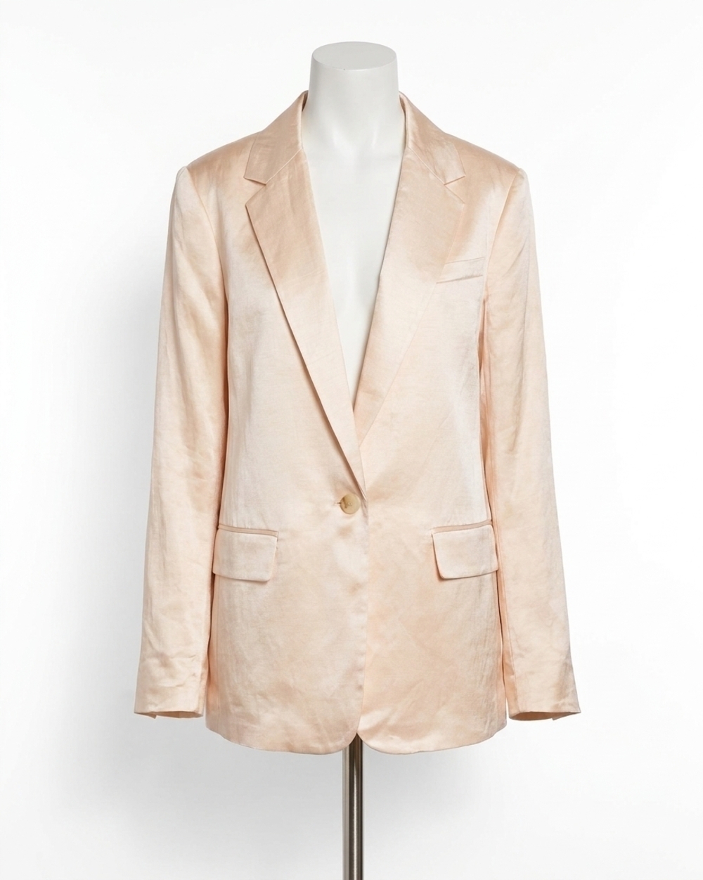 NEW A.L.C. ridley linen shine jacket in cream